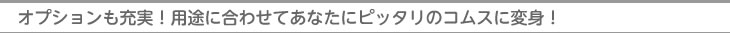 オプションも充実!